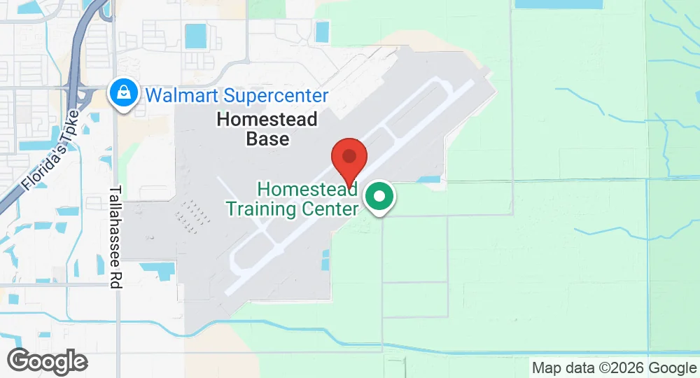 Map of Homestead Air Reserve Base