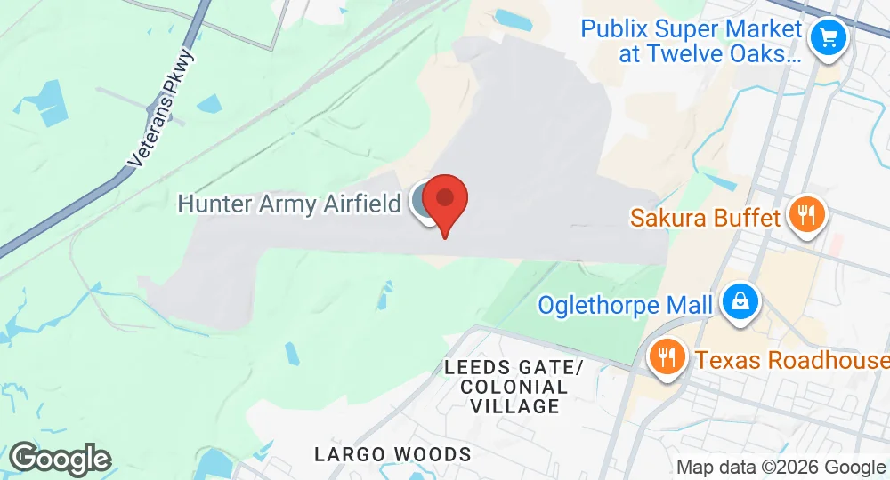 Map of Hunter Army Airfield