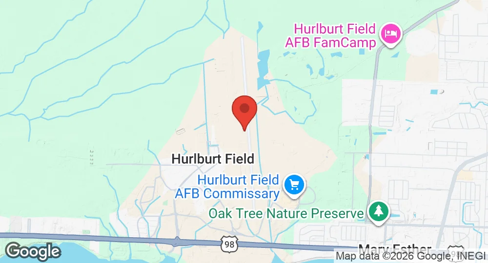 Map of Hurlburt Field
