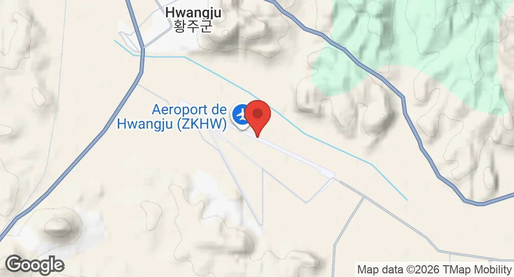 Map of Hwangju Airport
