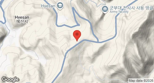 Map of Hyesan Airfield