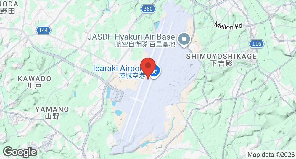 Map of Ibaraki Airport