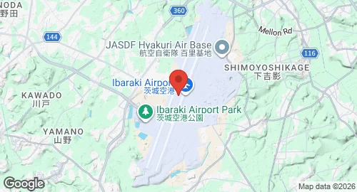 Map of Ibaraki Airport