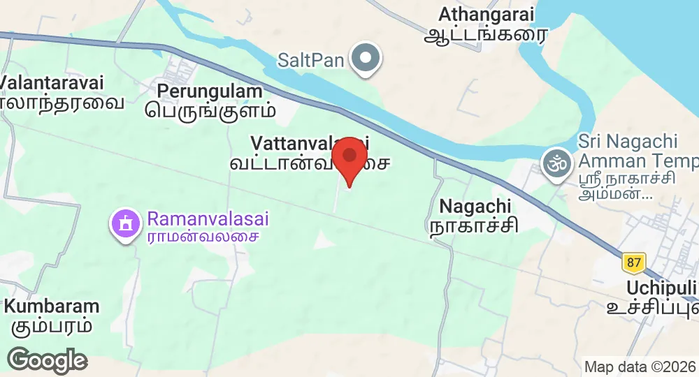Map of INS Parundu