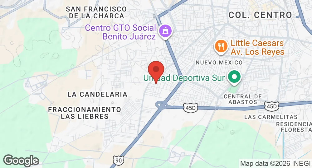 Map of Irapuato Air Force Station