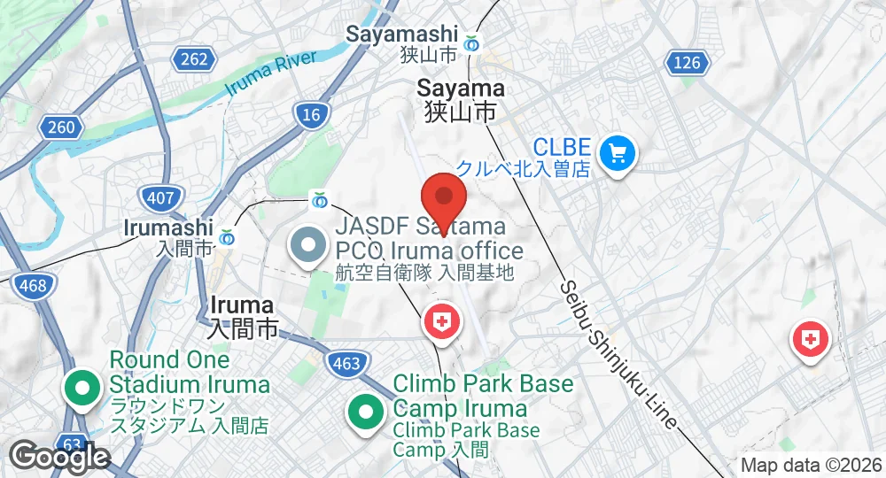 Map of Iruma Air Base