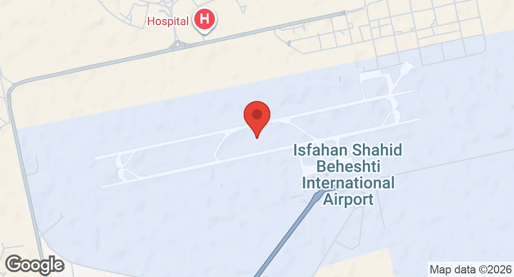 Map of Isfahan International Airport