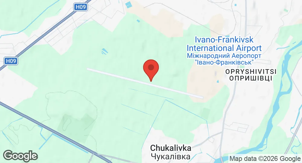 Map of Ivano-Frankivsk International Airport