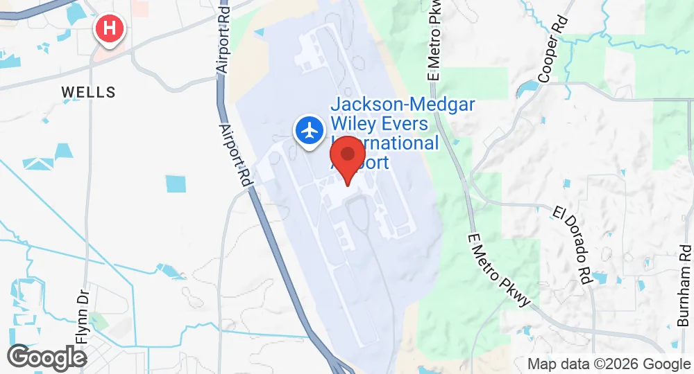 Map of Jackson Air National Guard Base