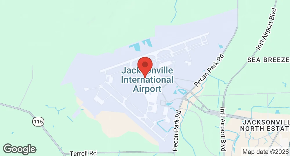 Map of Jacksonville Air National Guard Base
