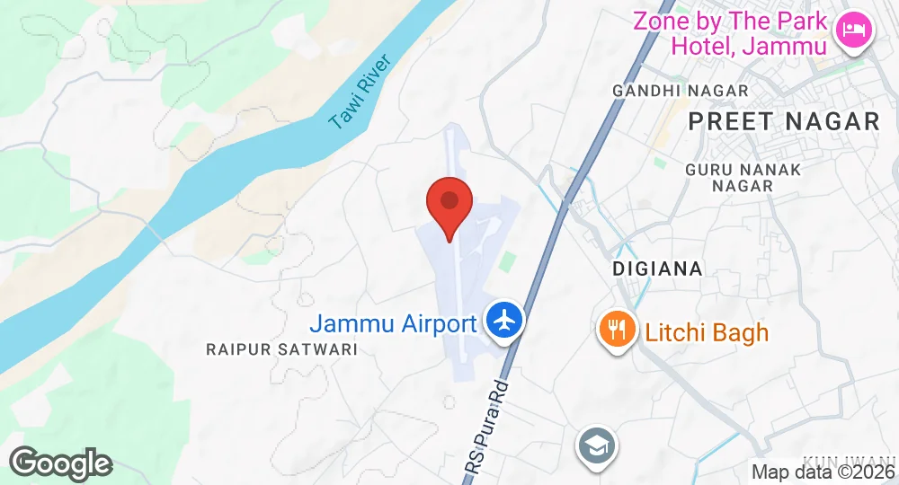 Map of Jammu AFS