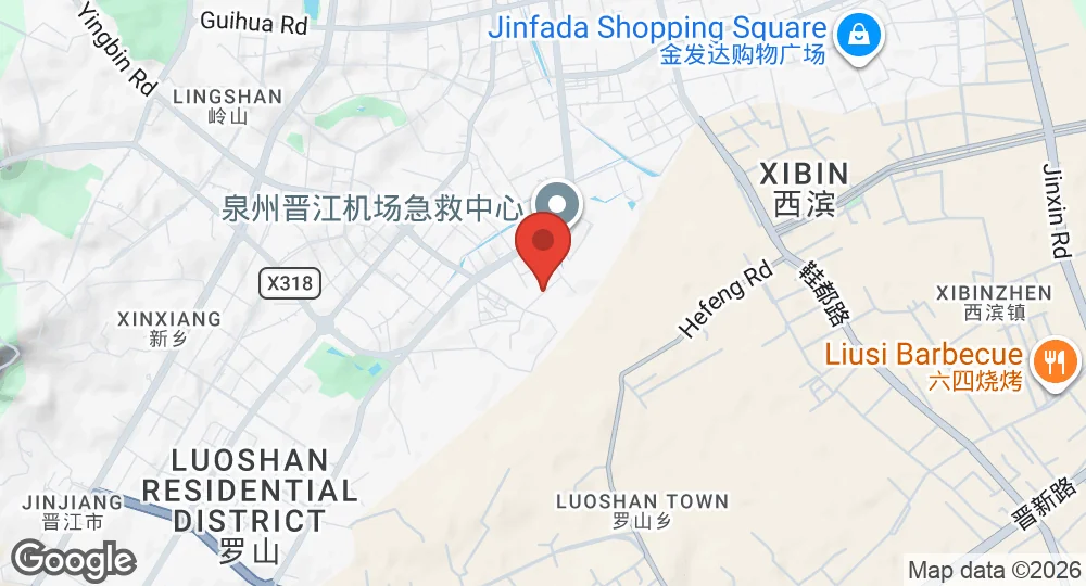 Map of Jinjiang Air Base