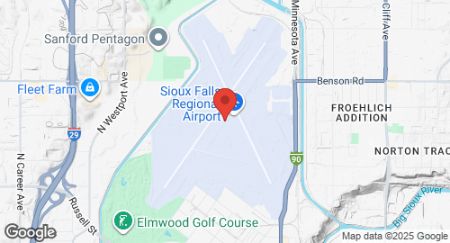 Mapa de Joe Foss Field Air National Guard Station