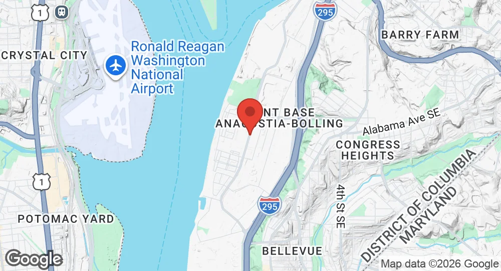 Map of Joint Base Anacostia-Bolling