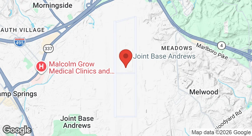 Map of Joint Base Andrews