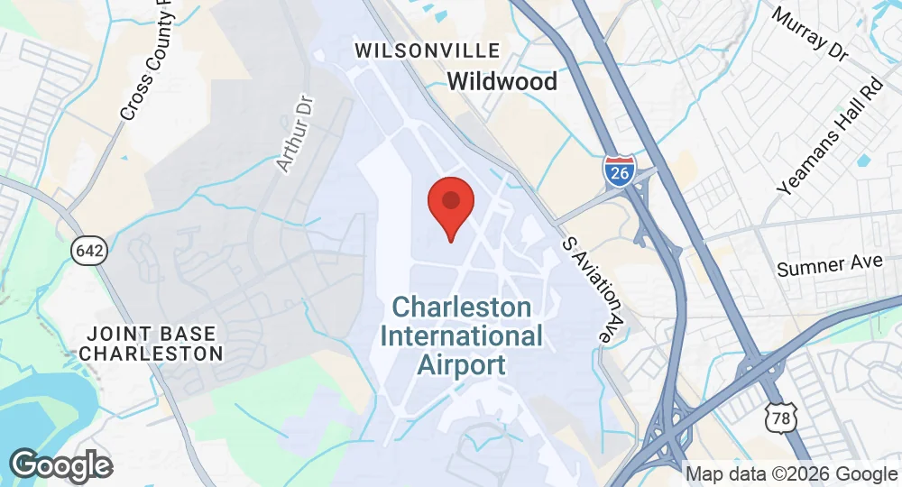 Map of Joint Base Charleston