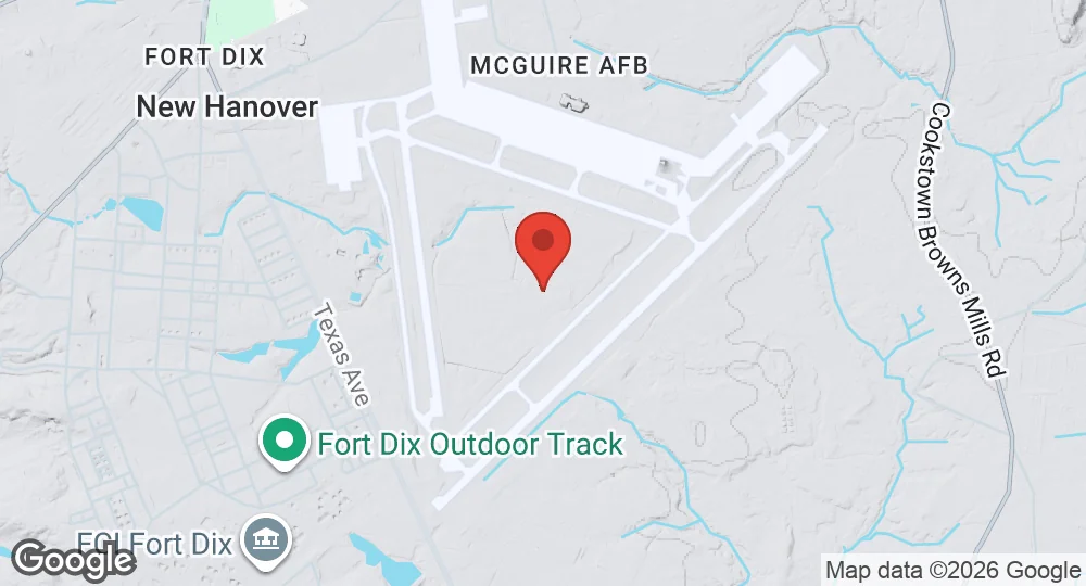 Map of Joint Base McGuire–Dix–Lakehurst