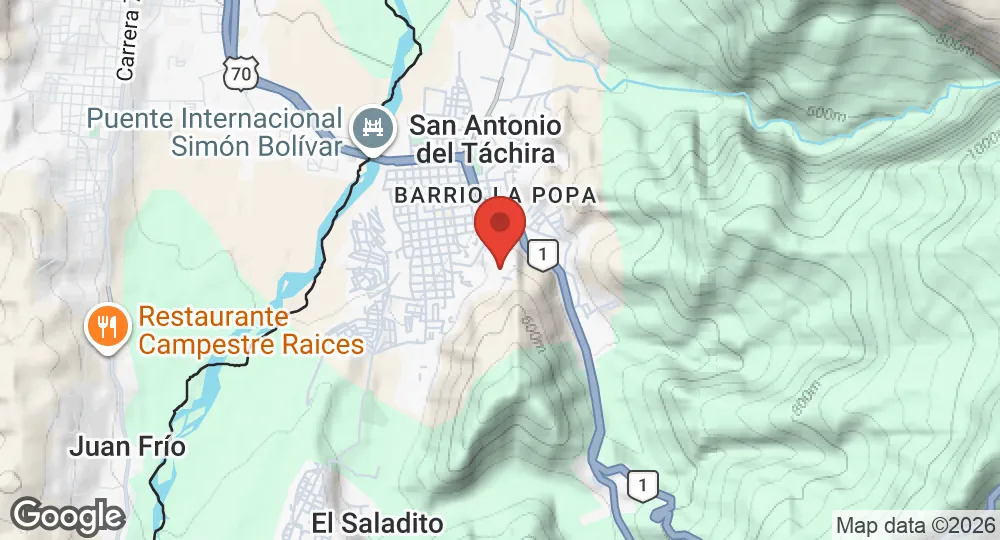 Map of José Antonio Páez Air Base