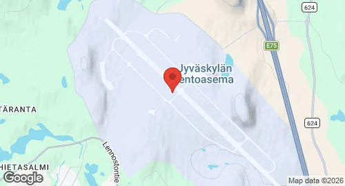 Map of Jyväskylä–Tikkakoski Air Base
