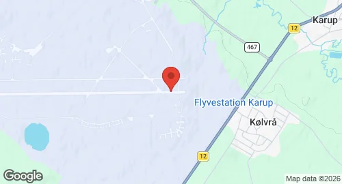 Map of Karup Air Base