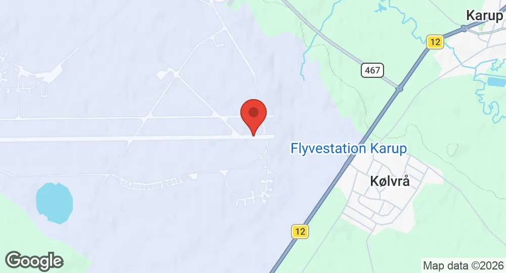 Map of Karup Air Base