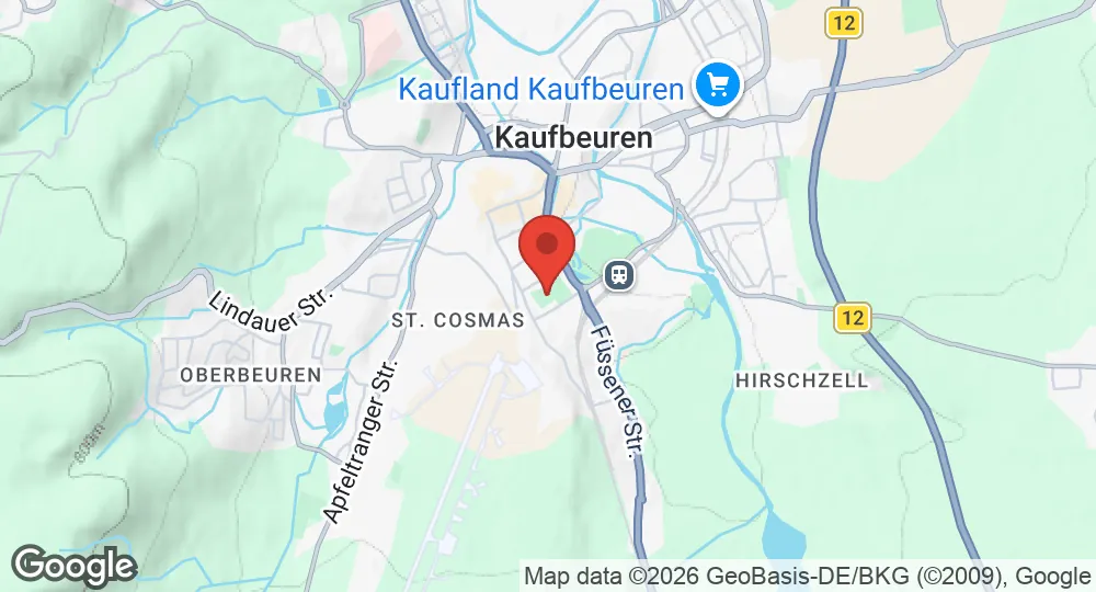 Map of Kaufbeuren Air Base