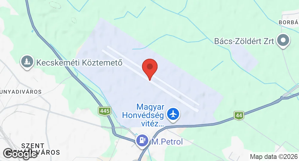Map of Kecskemét Air Base