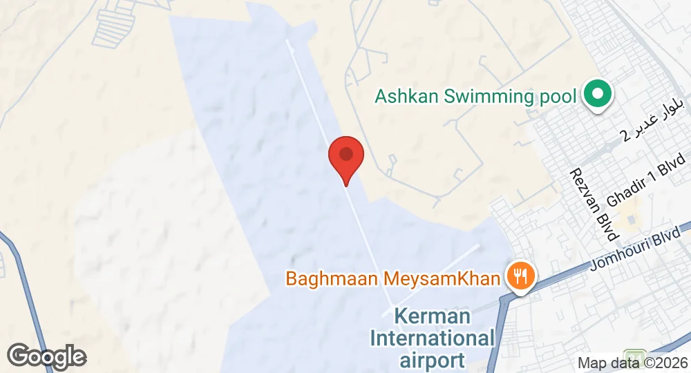 Map of Kerman Airport