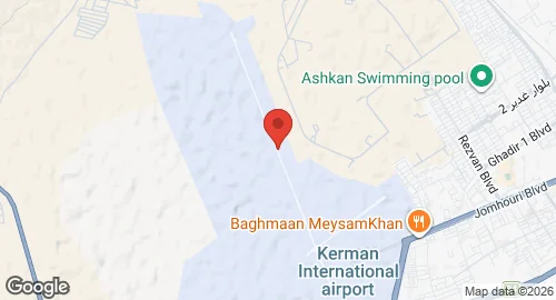 Map of Kerman Airport