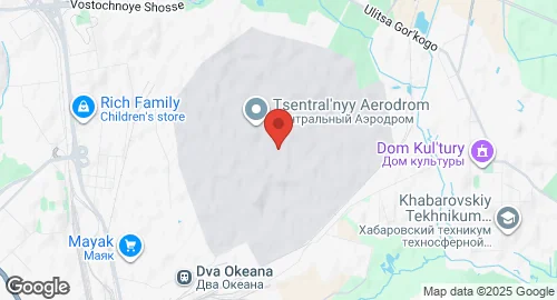 Mapa de Khabarovsk Tsentralny Air Base