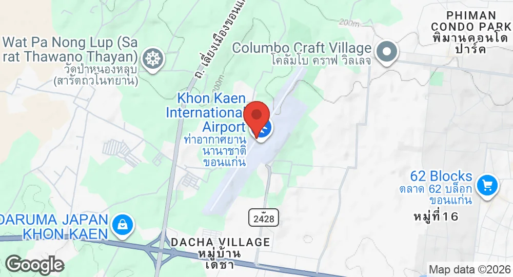 Map of Khon Kaen Airport