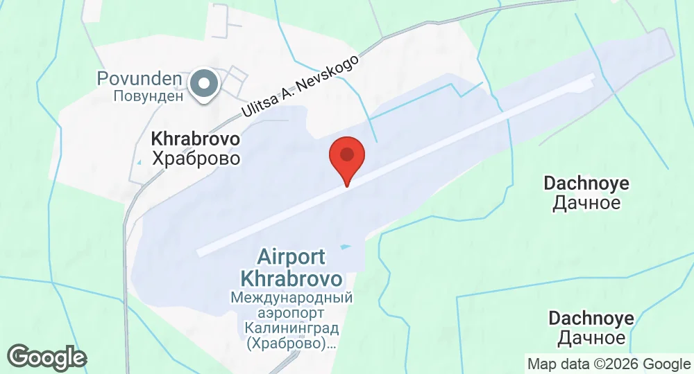 Map of Khrabrovo Air Base