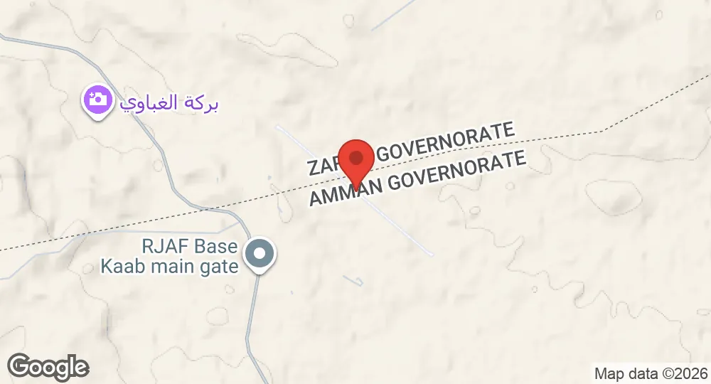 Map of King Abdullah II Air Base