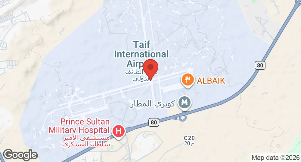 Map of King Fahd Air Base