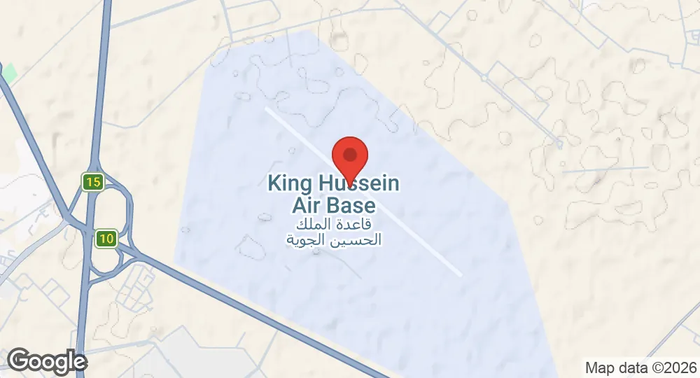 Map of King Hussein Air Base