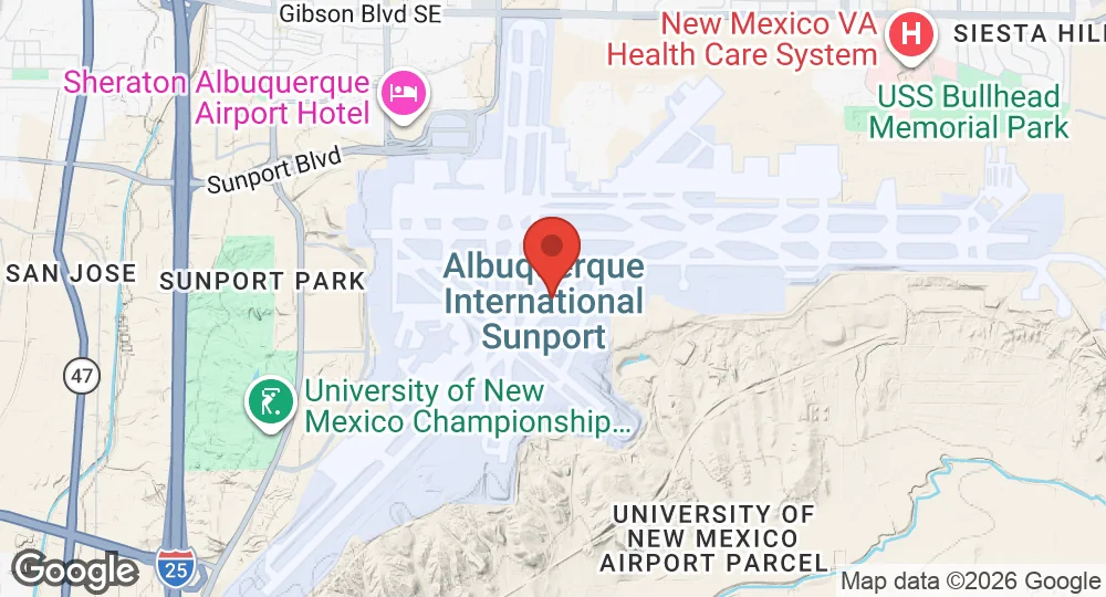 Map of Kirtland Air Force Base