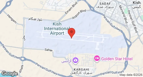 Map of Kish Island Airport