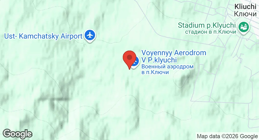 Map of Klyuchi Air Base