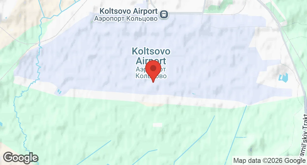 Map of Koltsovo Air Base