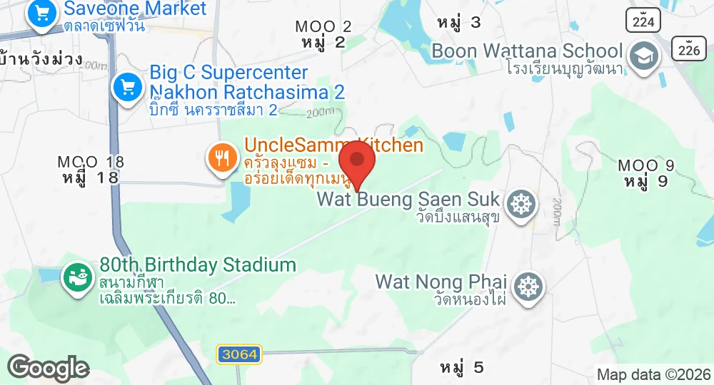 Map of Korat Royal Thai Air Force Base