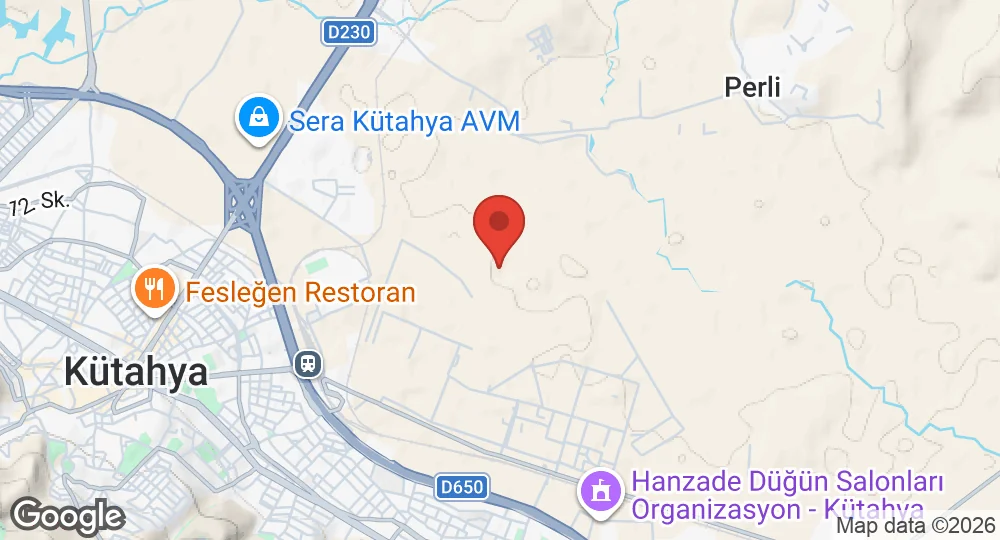 Map of Kütahya Air Base