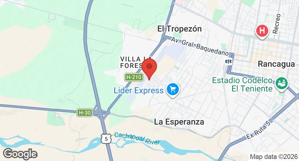 Map of La Independencia Airfield