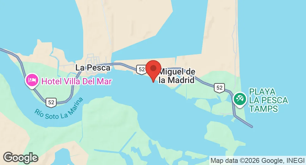 Map of La Pesca Naval Air Base