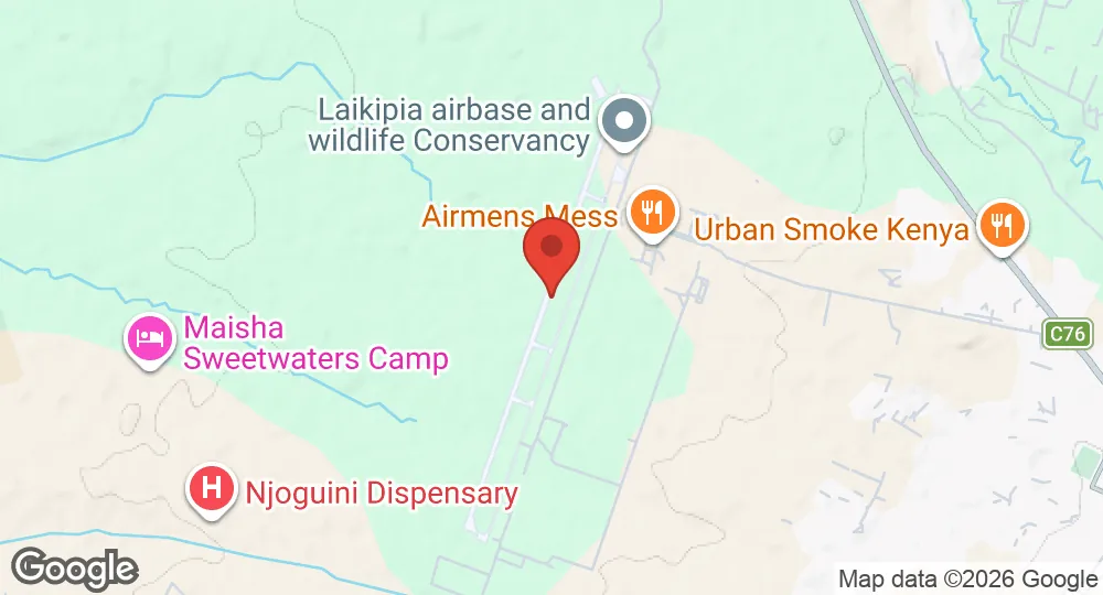 Map of Laikipia Air Base