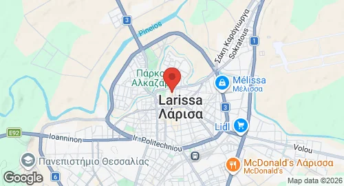Map of Larissa Air Base