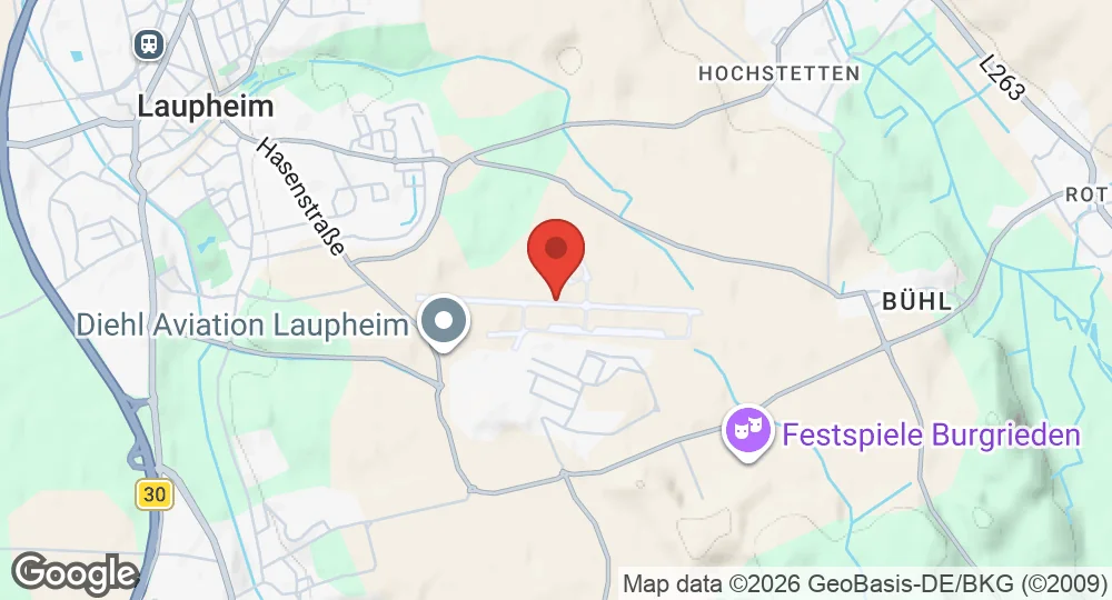 Map of Laupheim Air Base