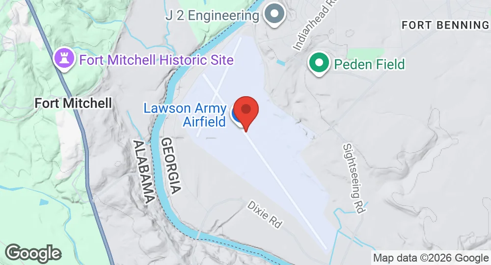 Map of Lawson Army Airfield