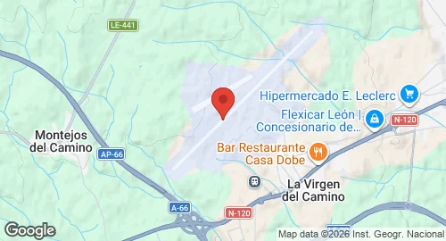 Map of León Air Base