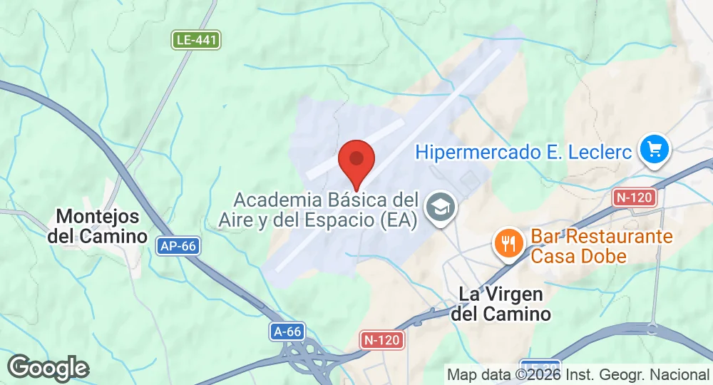 Map of León Air Base