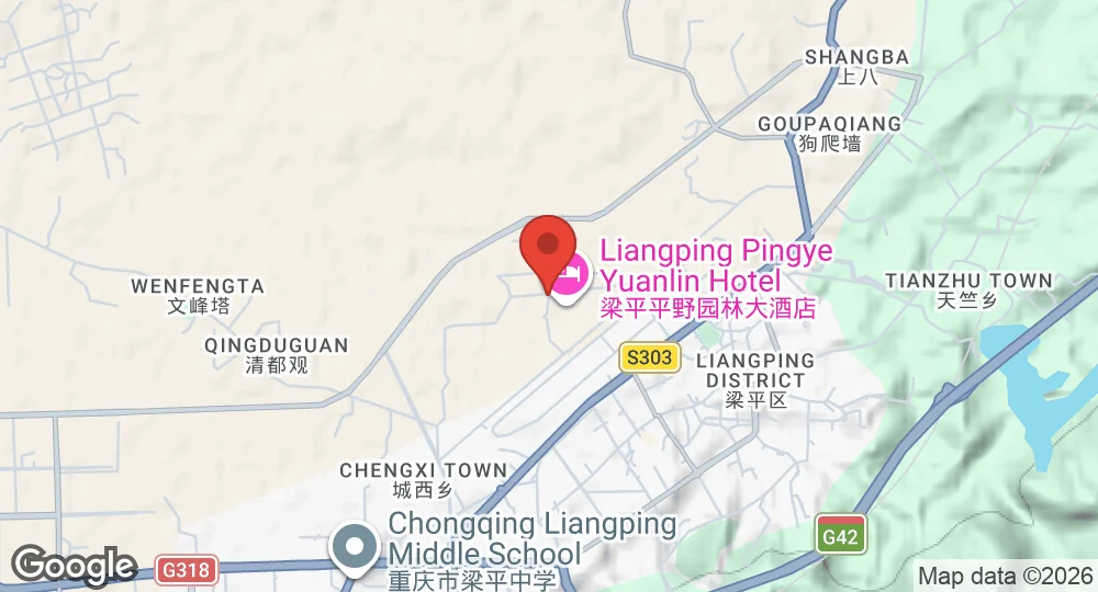 Map of Liangping Air Base